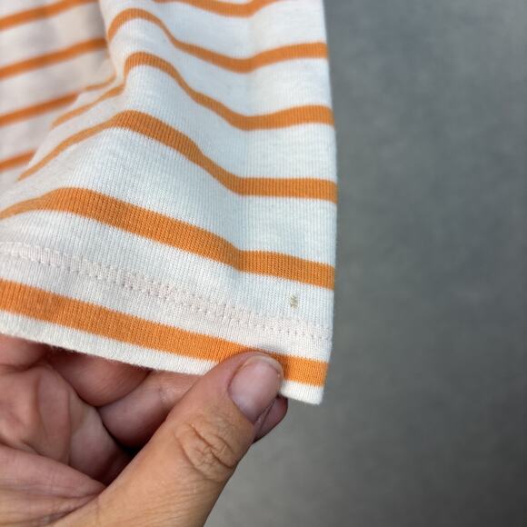 Tommy Hilfiger Shirt Women’s Large Yellow Crest Striped L/S Mock Turtleneck Fall - Picture 8 of 8